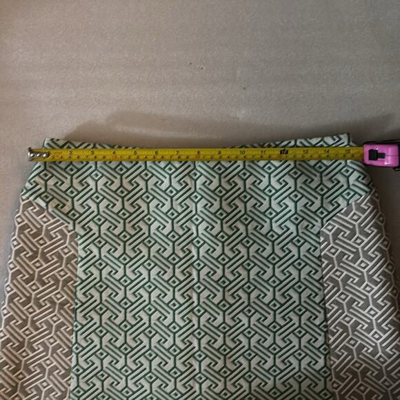 Topshop Geometric Print Textured Mini Skirt 8 Green/Gray Dopamine Mermaid  Retro - Picture 5 of 8
